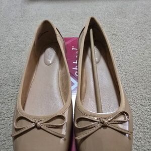 Xappeal Brown Flats with Bow Detail
